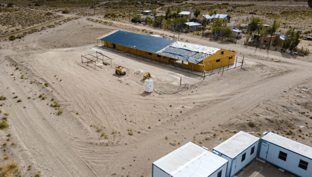 Rolo Figueroa avanza la obra de la escuela CPEM 98 de Los&nbsp;Catutos