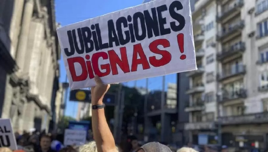 Marcha de jubilados con incidentes y un&nbsp;detenido