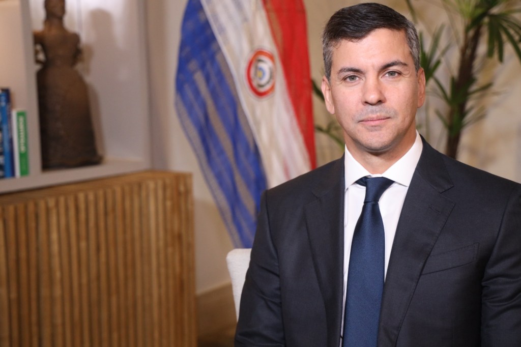 Santiago Peña resaltó el compromiso de Milei y Lula para concretar el acuerdo&nbsp;UE-Mercosur