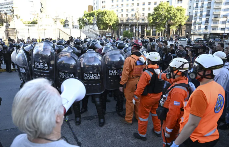 Conflictos durante la reciente manifestación de jubilados dejan tres&nbsp;arrestos